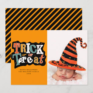 Foton bus eller godis Happy halloween Kort
