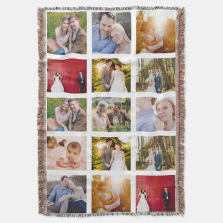 Foton Collage 15 bilder Vit Filt