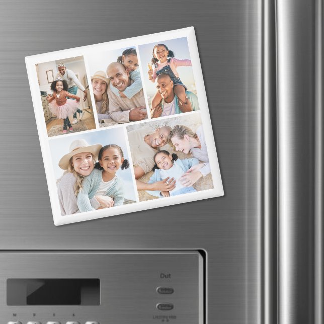 Foton Collage Enkel Elegant Bild Magnet (Photo Collage Simple Elegant Picture magnet )