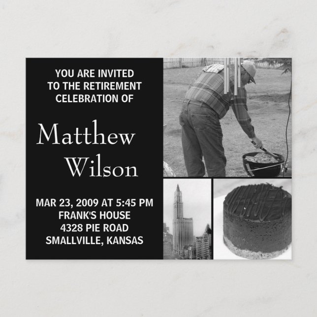 Foton för Anpassadet för inbjudan till Pension-par (Framsida)