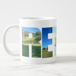 Foton för Anpassadet Personal Pension Lettering Jumbo Mugg