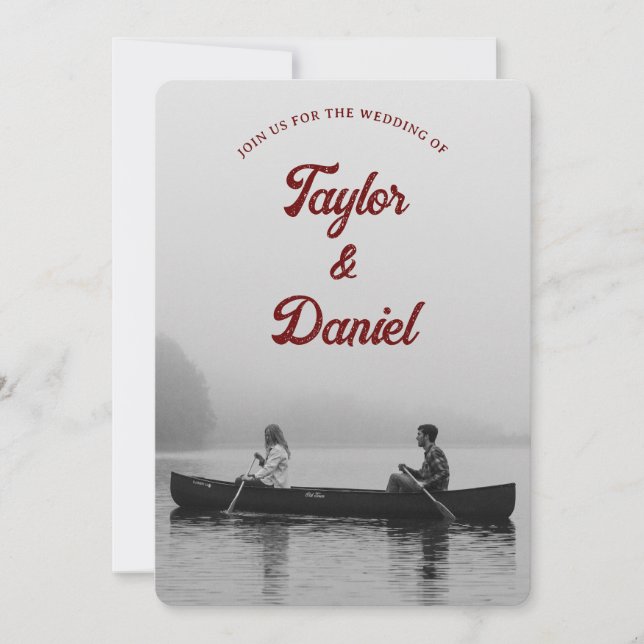 Foton för Anpassningsbar för bröllopsinbjudan Inbjudningar (Framsida)