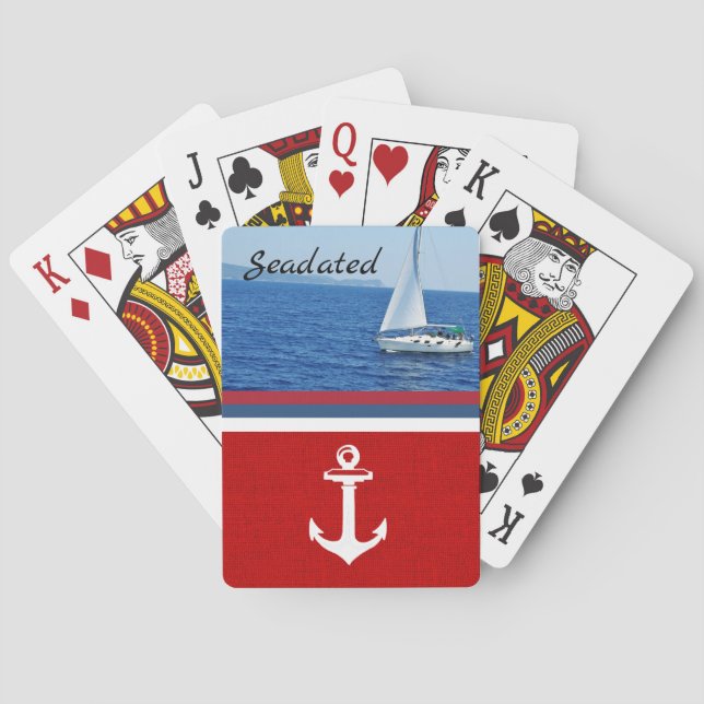 Foton för att spela upp kort personlig med din båt casinokort (Baksidan)