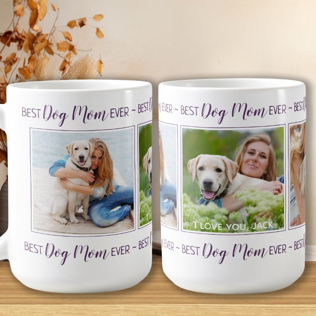 Foton för bästa Hund Mamma någonsin-Anpassningsbar Kaffemugg (Skapare uppladdad)