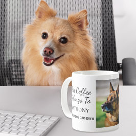 Foton för bästa Hund Pappa någonsin-Personlig Kaffemugg