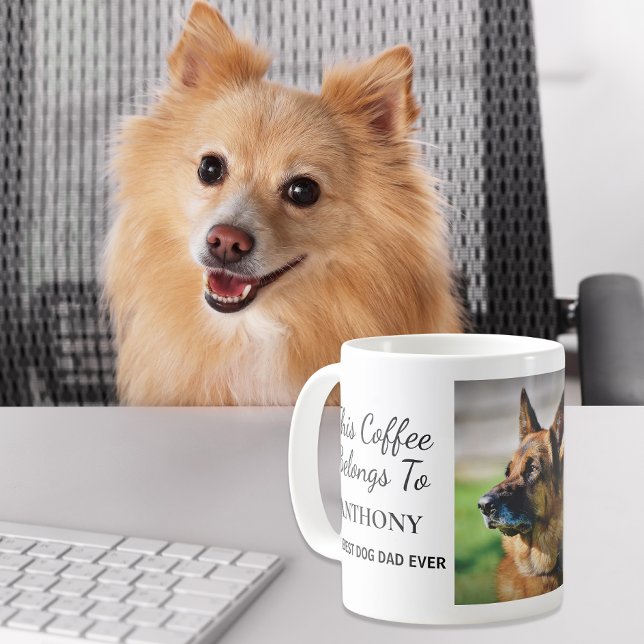 Foton för bästa Hund Pappa någonsin-Personlig Kaffemugg (Skapare uppladdad)