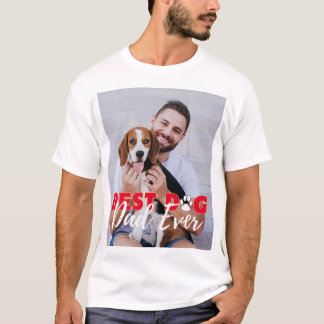 Foton för bästa Hund Pappa någonsin-Personlig T Shirt