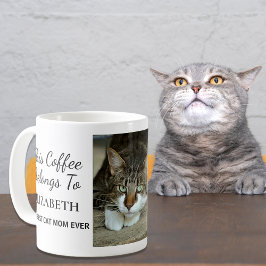 Foton för bästa Kat Mamma någonsin Personlig Kaffemugg