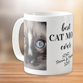 Foton för bästa Kat Mamma någonsin-Personlig Kaffemugg