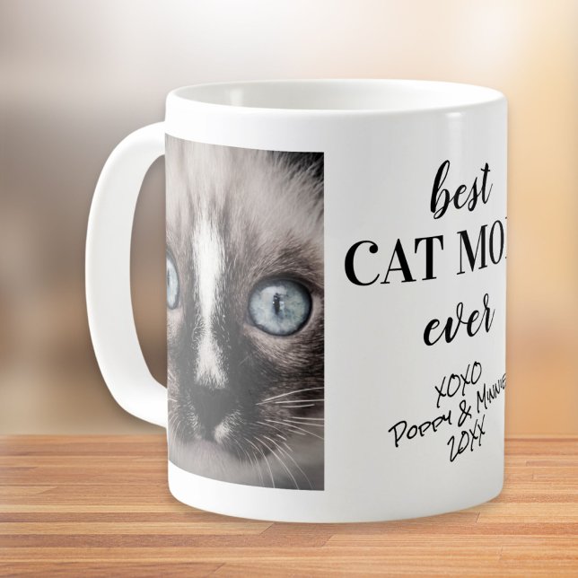 Foton för bästa Kat Mamma någonsin-Personlig Kaffemugg (Skapare uppladdad)