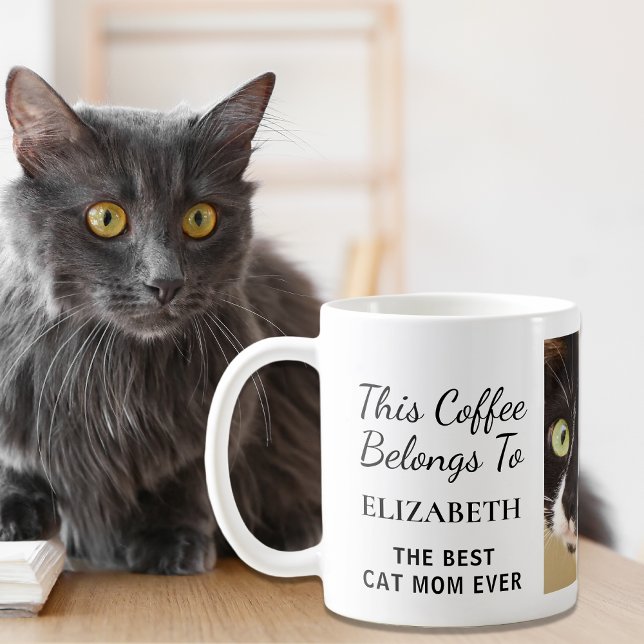 Foton för bästa Kat Mamma någonsin Personlig Kaffemugg (Skapare uppladdad)