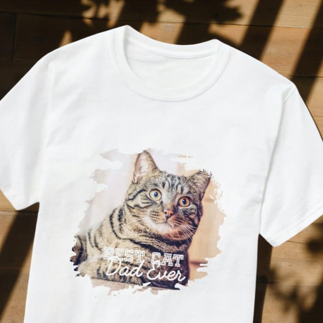 Foton för bästa Kat-Pappa - någonsin enkelt Modern T Shirt (Skapare uppladdad)