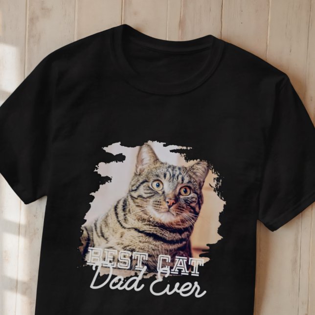 Foton för bästa Kat-Pappa - någonsin enkelt Modern T Shirt (Skapare uppladdad)