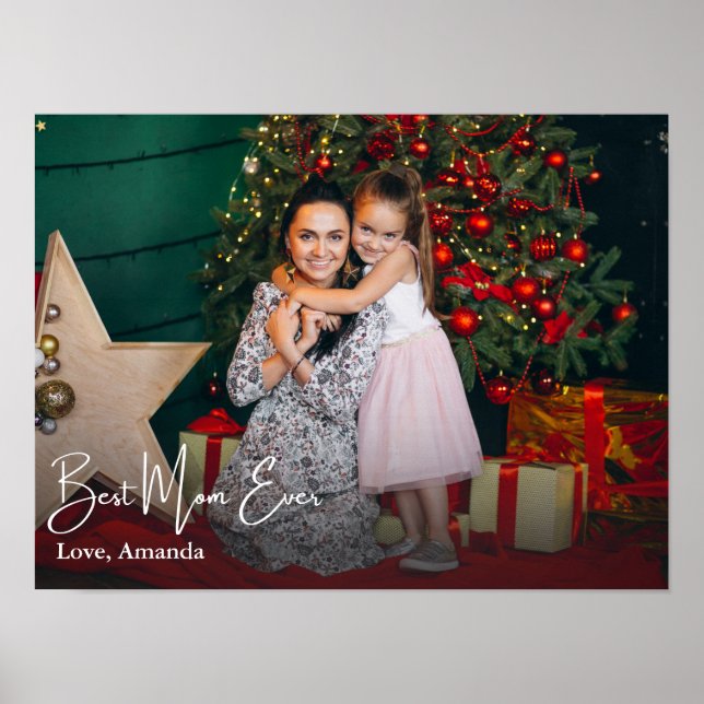 Foton för bästa Mamma någonsin av enkel Anpassning Poster (Framsidan)