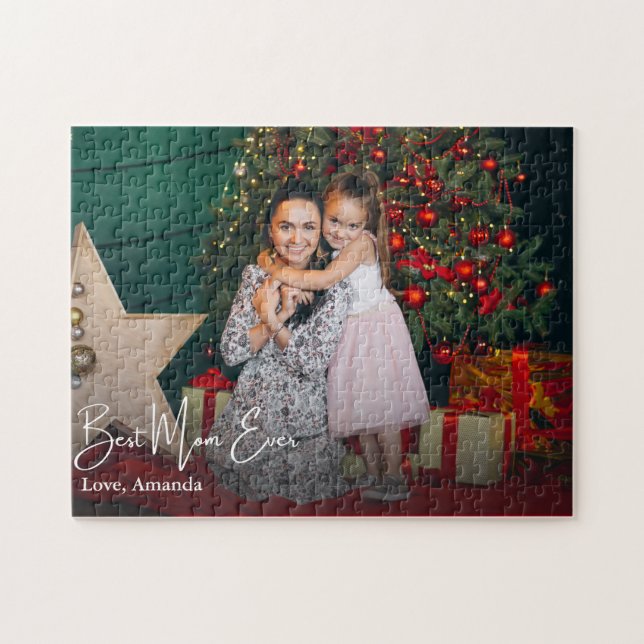 Foton för bästa Mamma någonsin av enkel Anpassning Pussel (Horisontell)