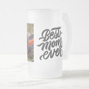 Foton för bästa Mamma någonsin Modern Personlig i Frostat Ölglas