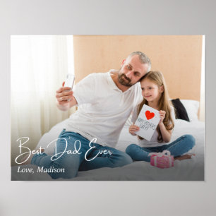 Foton för bästa Pappa någonsin av enkel Anpassning Poster