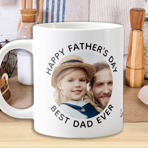 Foton för bästa PAPPA någonsin Lycklig Fars dag An Jumbo Mugg