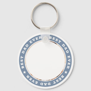 Foton för bästa Pappa någonsin med moderna stjärno Nyckelring