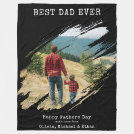 Foton för bästa Pappa någonsin penseldrag Fleecefilt