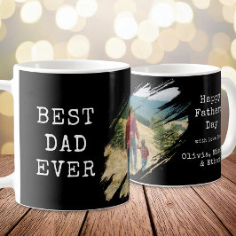 Foton för bästa Pappa någonsin penseldrag Kaffemugg