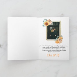 Foton för Fall Wedding Theme Inbjudan