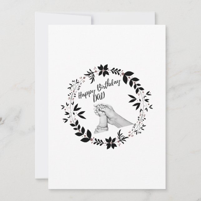 Foton för födelsedagskort för Far/Pappa (Framsida)