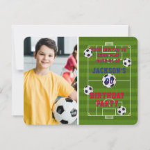 Foton för fotboll Födelsedagsfest Photo