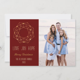 Foton för geometrisk andedräkt julkort