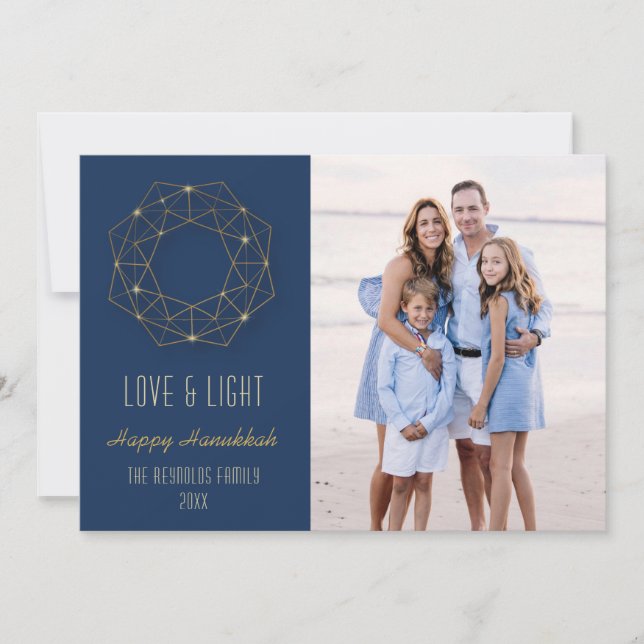 Foton för geometrisk andedräkt julkort (Framsida)