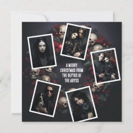 Foton för hudutandning Goth-Anpassningsbarna Medde Julkort