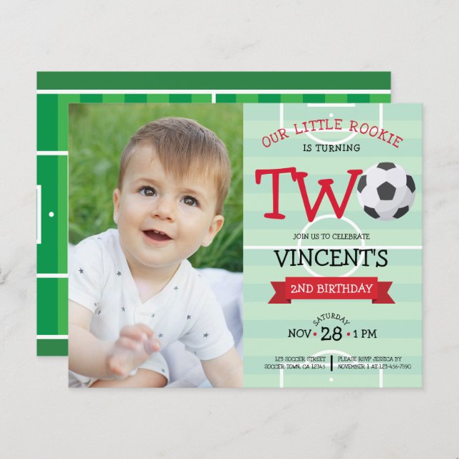 Foton för matsalsbiljett 2:a födelsedagen (Fram/baksida)