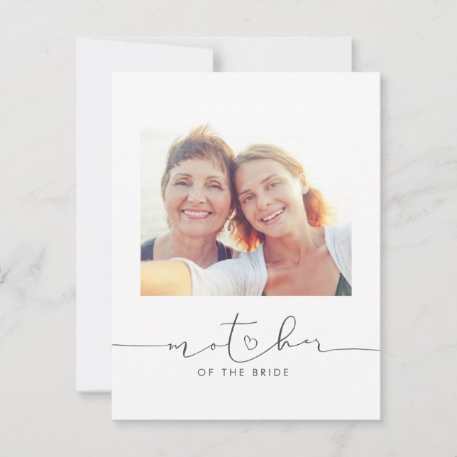 Foton för meddelande om budens mamma Bröllop-morgo (Framsida)