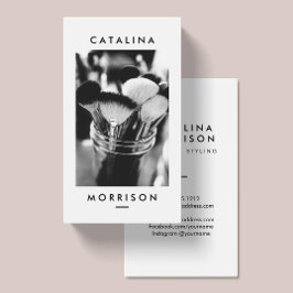 Foton för minimalistisk makeup-artist visitkort
