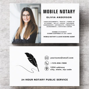 Foton för Mobile Notary Signing Agent Visitkort