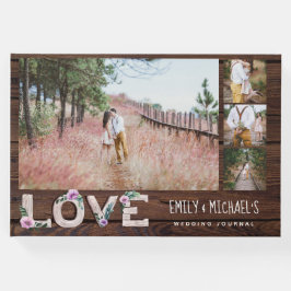 Foton för Möhippan Rustic Kärlek Lilac Bröllop Gästböcker