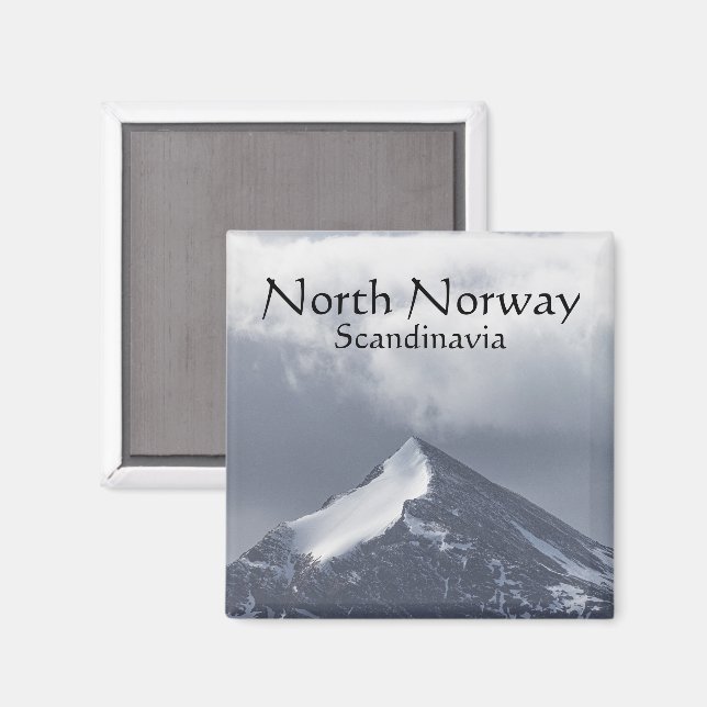 Foton för norgens bergsområde magnet (Front/Back)