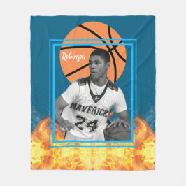 Foton för Personligen Basketball Player Fleecefilt
