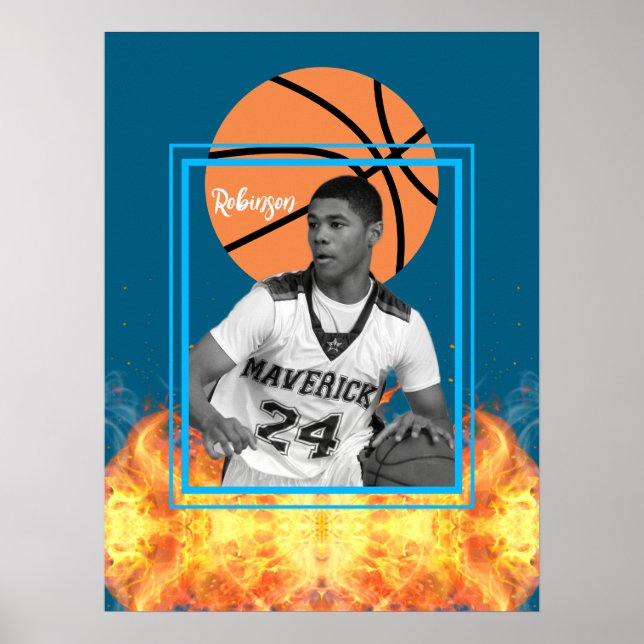 Foton för Personligen Basketball Player Poster (Framsidan)