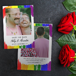 Foton för Rainbow Push Rand Spara datum Spara Datumet