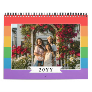 Foton för Rainbow Rand LGBT-familjen Kalender