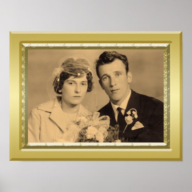 Foton från anpassningsbarna Deluxe guld gräns ram, Poster (Framsidan)