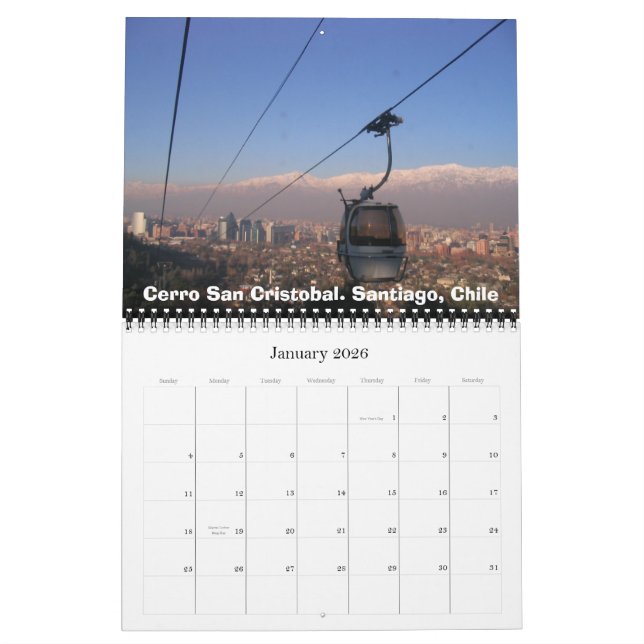 Foton från Chile Kalender (Jan 2026)