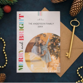 Foton från Merry & Bright Retro-julen Julkort