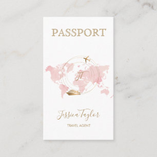 Foton från Monogram Travel Agent Passport World Ma Visitkort