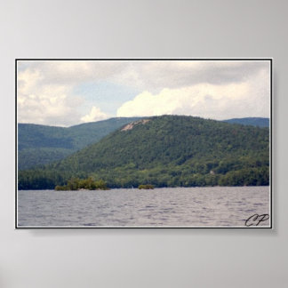 Foton från Rattlesnake Mountain och Squam Sjö Poster