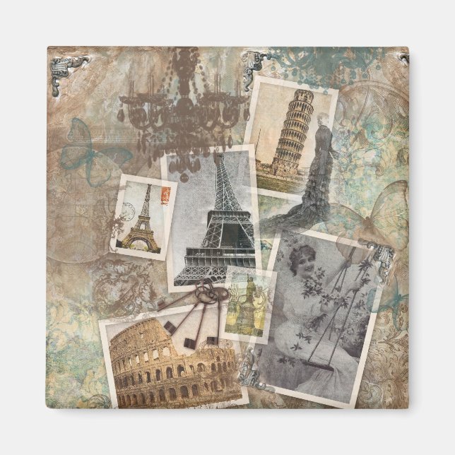 Foton från Vintage resor Europa, Paris Magnet (Framsidan)