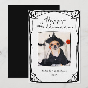Foton hand plockade Ram Webben Happy halloween Kort