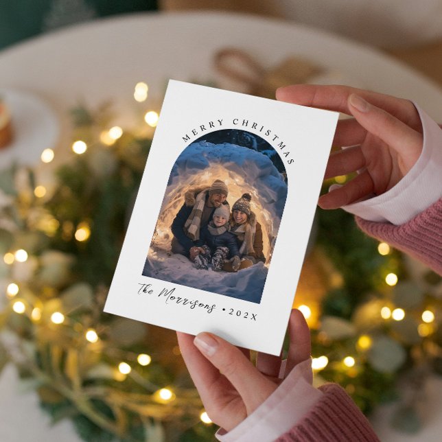 Foton i god jul Anpassningsbar-familjen Julkort (Skapare uppladdad)
