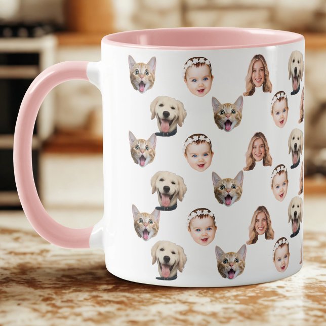 Foton i Personlig Family Ansikte 4 Mugg (Skapare uppladdad)